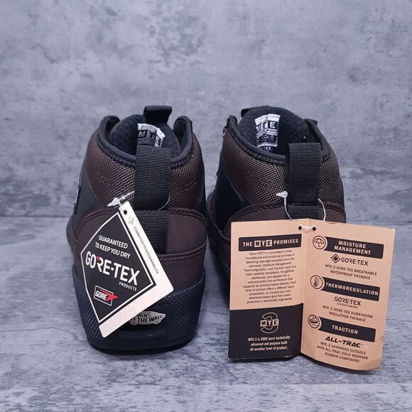 VANS Half Cab Gore-Tex MTE-3 Hiking Shoes Boots Mens 13 Black Brown - Picture 4 of 5